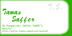 tamas saffer business card